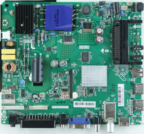 Seiki SE32HY01UK - Main AV - TP.SIS231.PT751 - LSC320PUWTH - SY15007ECN