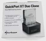 Sharkoon Hard Drive Dockingstation - Quickport Xt Duo Clone Dockingstation, Sata, Usb3.0