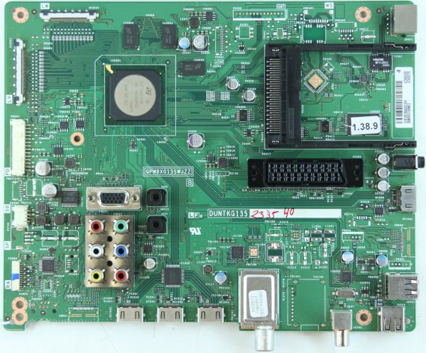 Sharp LC-60LE751K - Main AV - QPWBXG135WJZZ - DUNTKG135FM12
