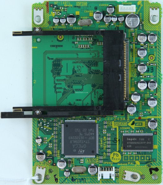 Sharp - LC-26AD5E-BK - Card Reader - CB00C75091 - 1727DH061298 - CEF243A - NP-140TL