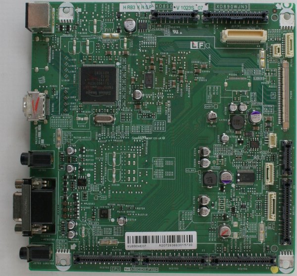 Sharp LC-37GD8E - Inputs - KU890WE07 - XD890WJN3 - KD890