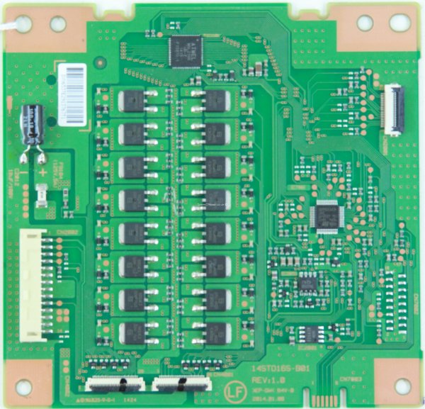 Sony KD-49X8505B - LED Driver Board - 14STO16S-B01 - REV:1.0