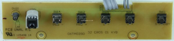 Technosonic LCD3251 - Buttons - PCB UNAL A.S. - 06TA039D - 32 ER
