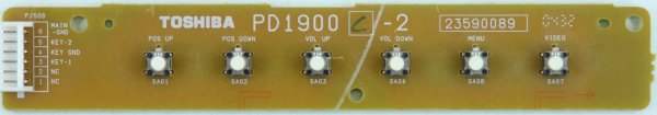 Toshiba 32WL48P - Buttons - PD1900 C-2 - 23590089