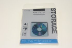 VIVANCO CD-Organiser CD PP 25C CD/DVD PP ENVELOPES X 25 31706