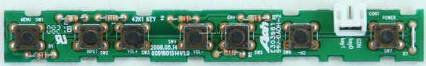 Wharfedale LT26K1CB - Buttons - 42K1 KEY - 0091801514 V1.0 (Without Plastic)